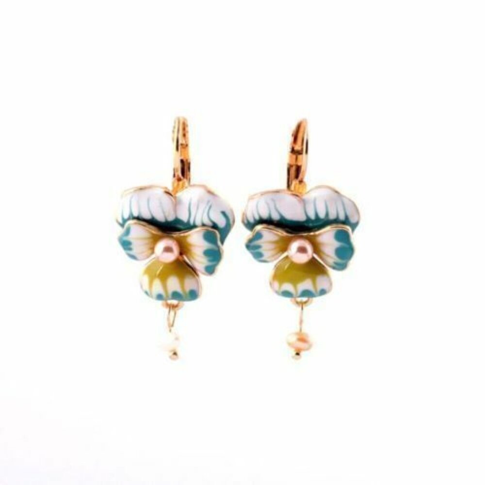 Les Nereides Balade en Rêve Pearl Lever Back Earrings